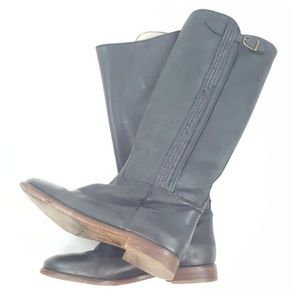 Anthropologie Candela Black Riding Boot